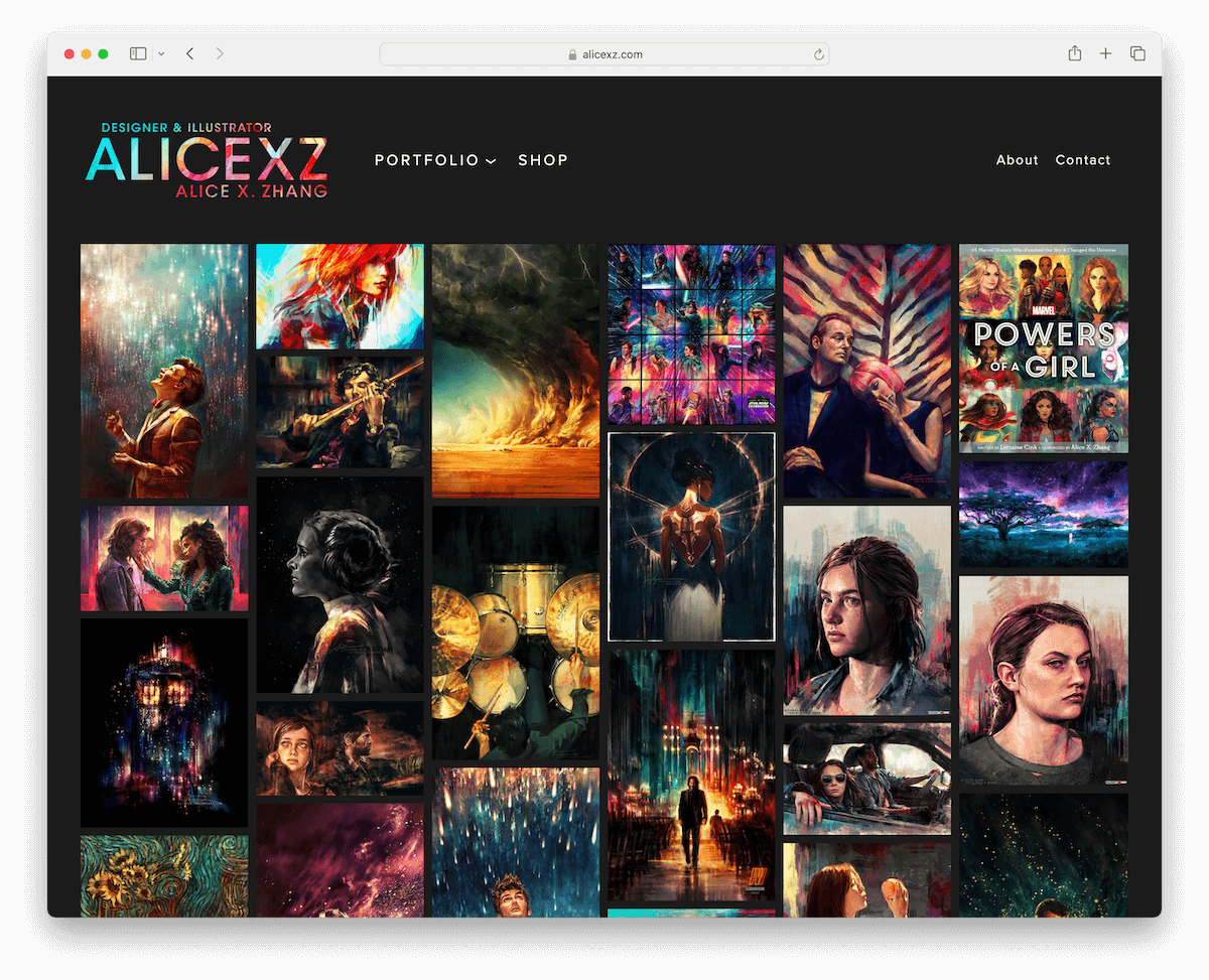 squarespace artist websites