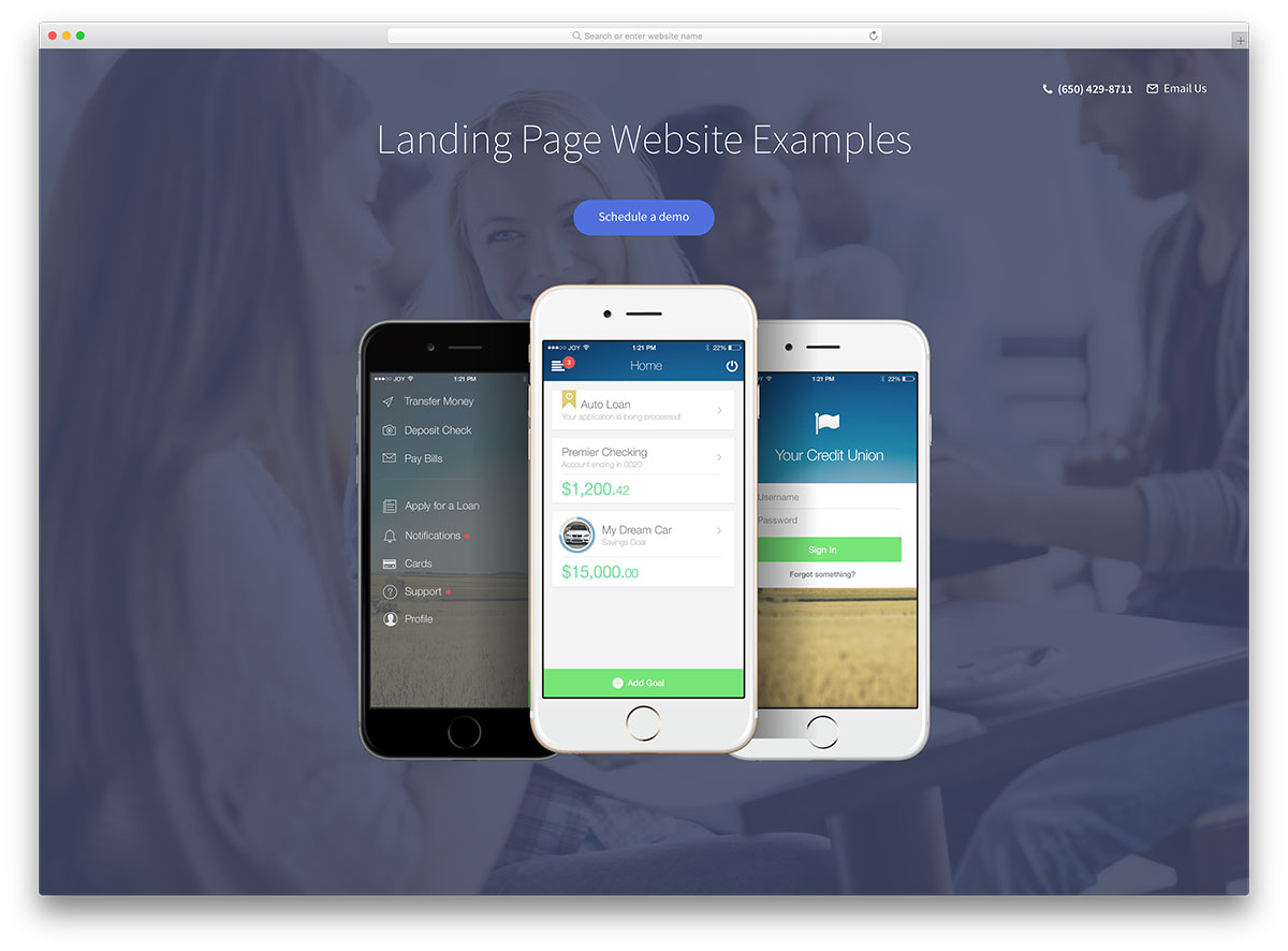 best landing page design examples