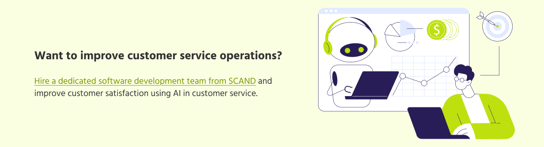  AI in customer service.