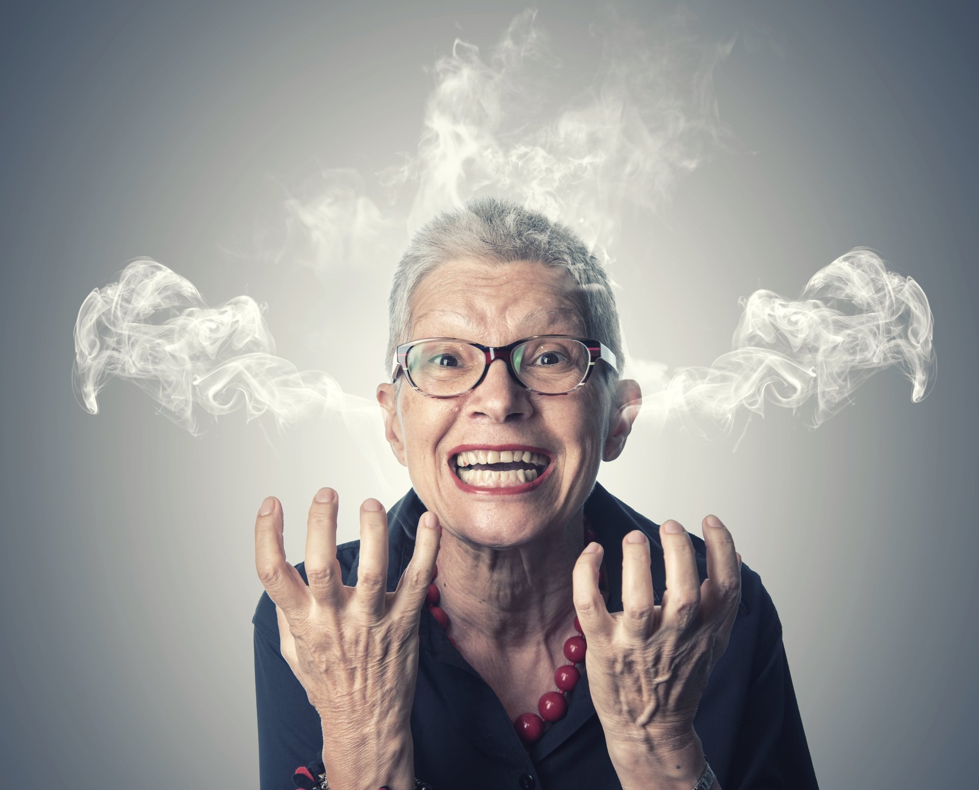 Senior Woman Angry