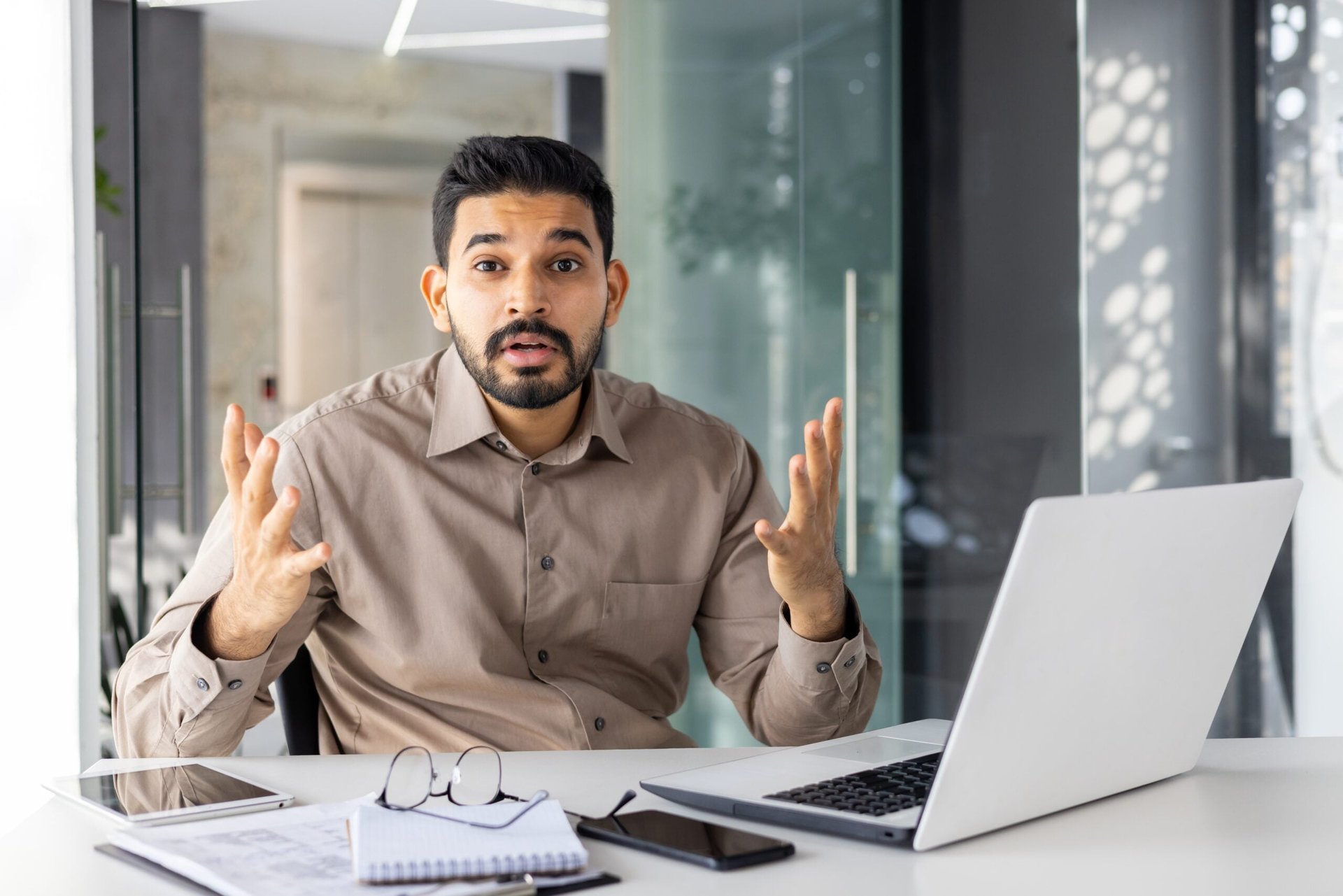 Skeptical financial advisor