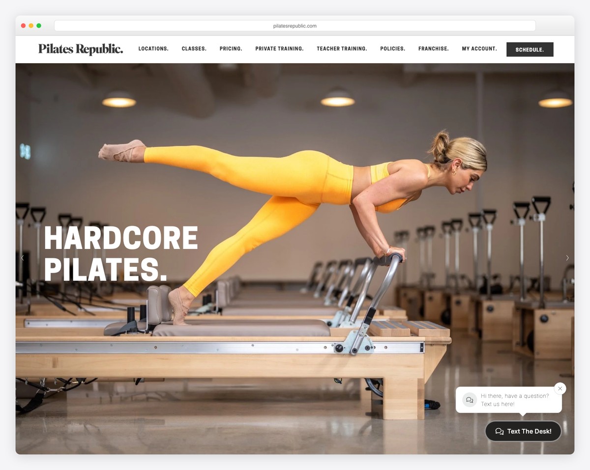 pilates republic studio website